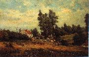 Landscape with farms Theodore Fourmois